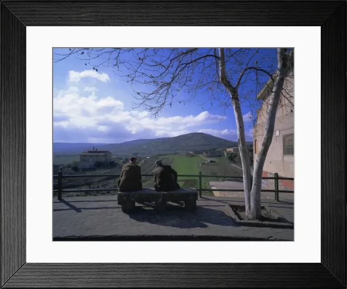 Framed Print : Two men on a bench Framed Print : Two men on a bench