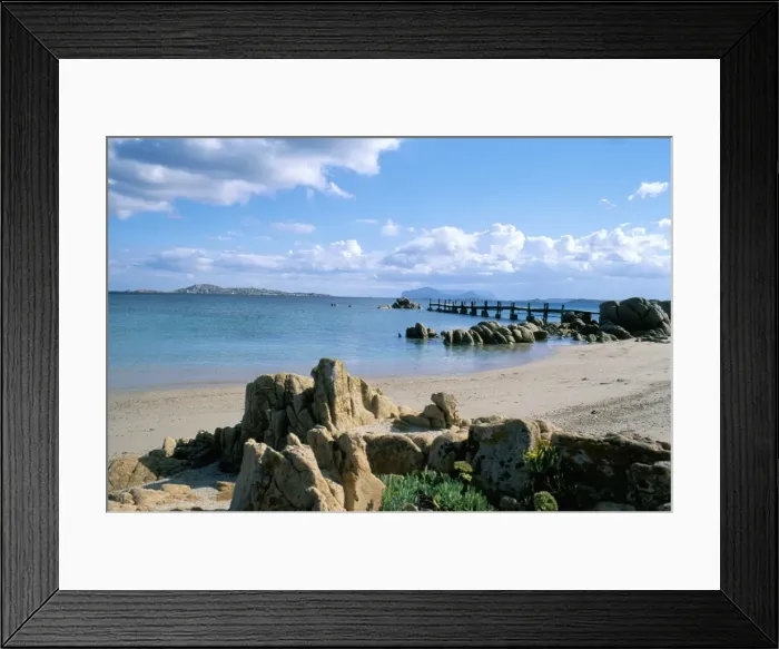 Framed Print : Romazzino beach Framed Print : Romazzino beach
