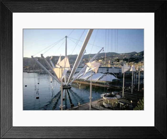 Framed Print : Bigo (Crane) by Renzo Piano Framed Print : Bigo (Crane) by Renzo Piano