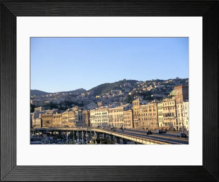 Framed Print : Port, Genoa (Genova) Framed Print : Port, Genoa (Genova)