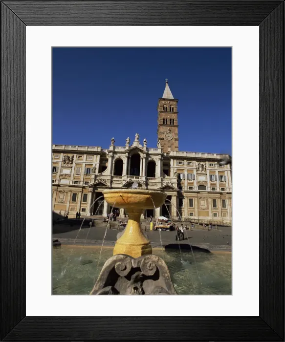 Framed Print : Fountain and Santa Maria Maggiore Framed Print : Fountain and Santa Maria Maggiore