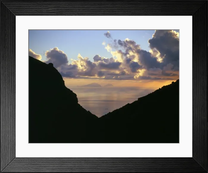 Framed Print : Sunset, Stromboli Island Framed Print : Sunset, Stromboli Island