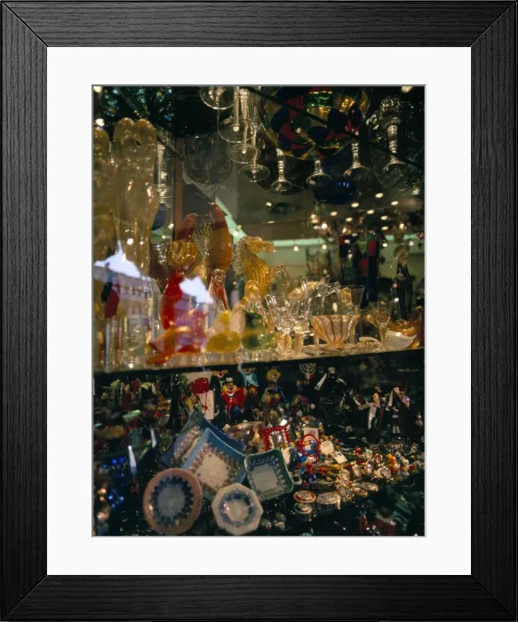 Framed Print : Glass shop Framed Print : Glass shop