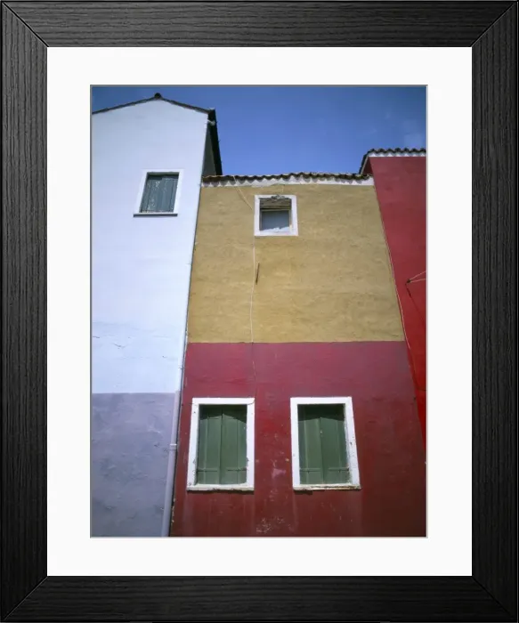 Framed Print : Houses, Burano Island Framed Print : Houses, Burano Island