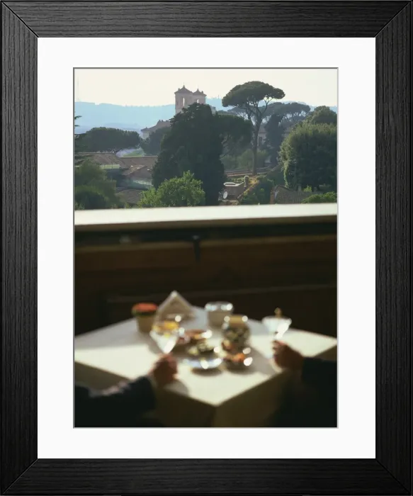 Framed Print : View over the Pingo Gardens from the Hotel Eden Framed Print : View over the Pingo Gardens from the Hotel Eden