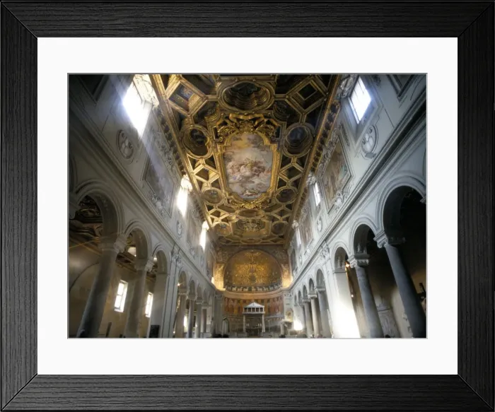 Framed Print : Interior of the church of San Clemente Framed Print : Interior of the church of San Clemente