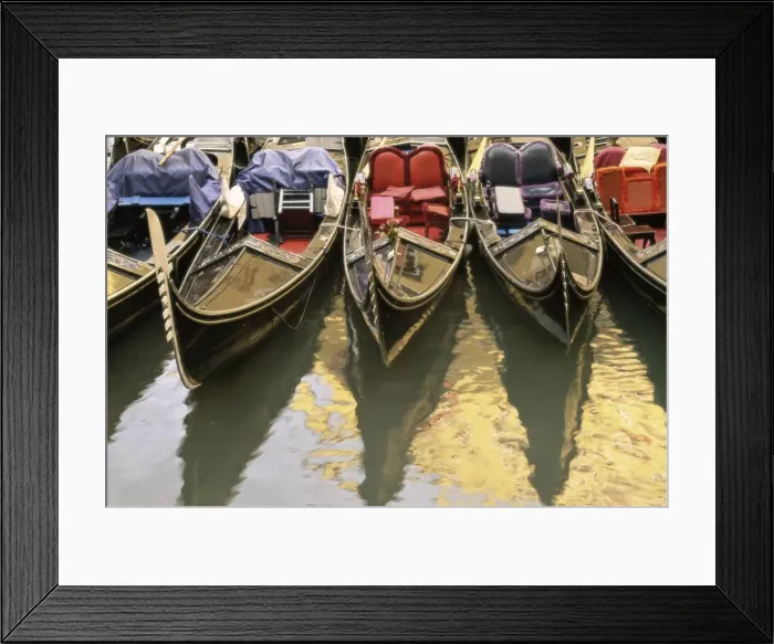 Framed Print : Gondolas, Venice Framed Print : Gondolas, Venice