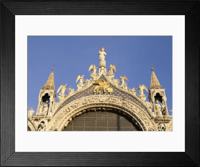 Framed Print : Architectural detail of San Marco basilica (St Framed Print : Architectural detail of San Marco basilica (St