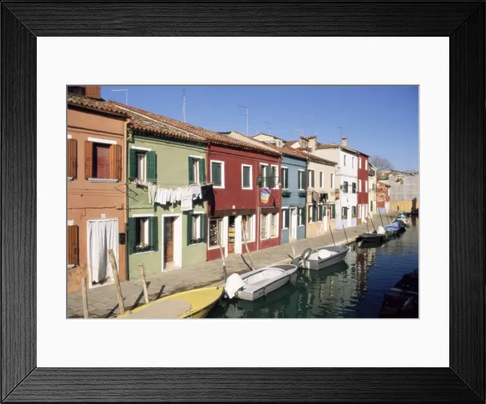 Framed Print : Houses on the waterfront Framed Print : Houses on the waterfront