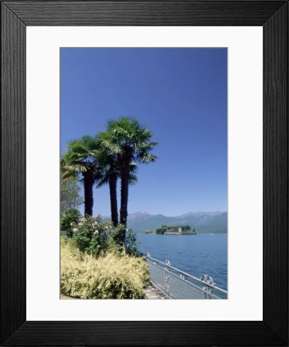 Framed Print : Stresa, with Isola Bella in background Framed Print : Stresa, with Isola Bella in background