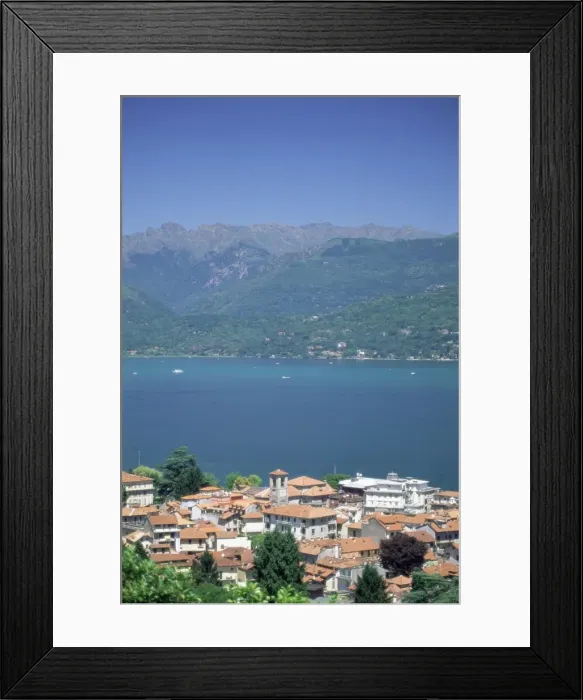 Framed Print : View from Stresa over Lake Maggiore Framed Print : View from Stresa over Lake Maggiore