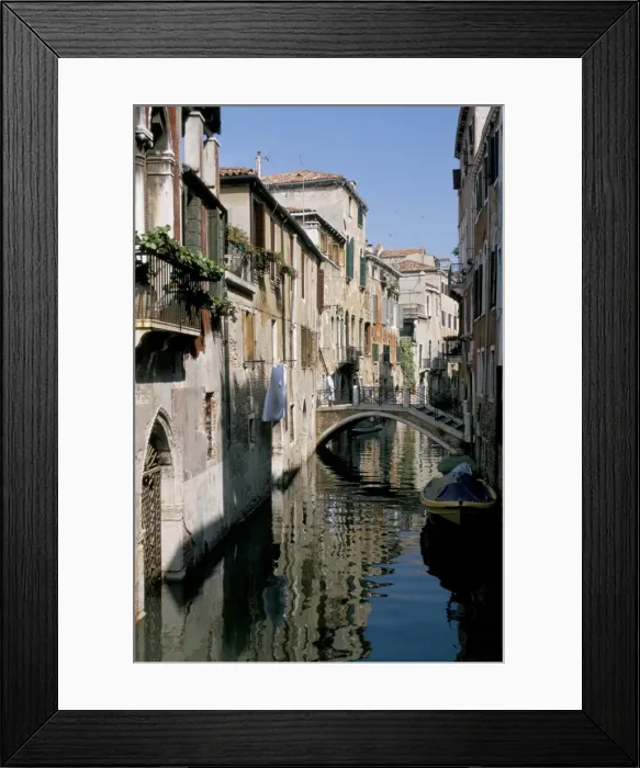 Framed Print : Canal scene Framed Print : Canal scene