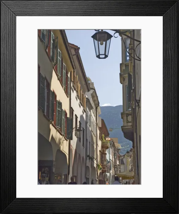 Framed Print : The main shopping street in the old town Framed Print : The main shopping street in the old town