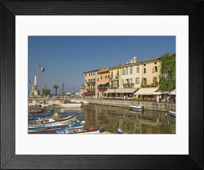 Framed Print : The harbour and waterfront cafes Framed Print : The harbour and waterfront cafes