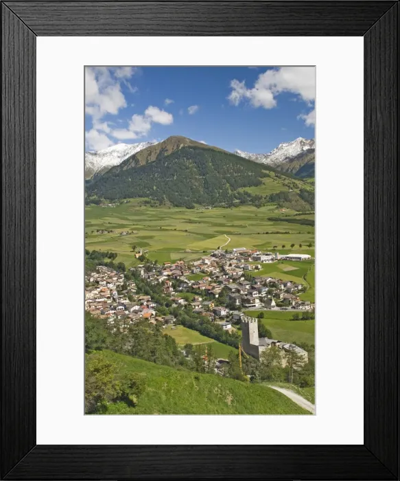 Framed Print : Village of Burgusio Framed Print : Village of Burgusio
