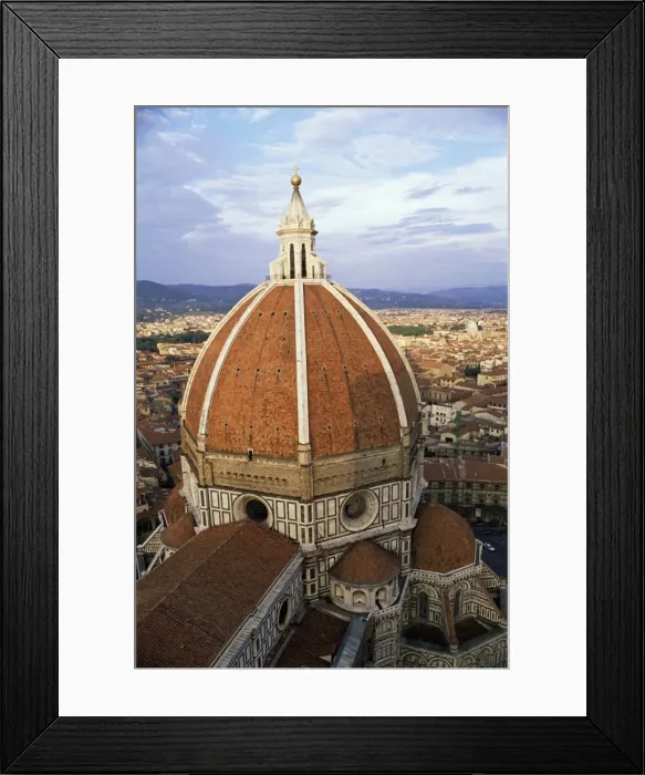 Framed Print : Elevated view of the Duomo (dome of the cathedral) Framed Print : Elevated view of the Duomo (dome of the cathedral)