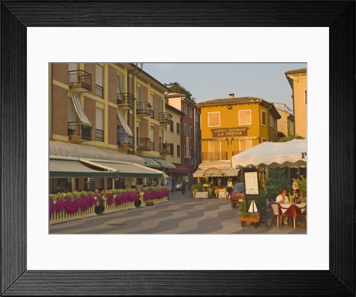 Framed Print : Evening light in Lazise Framed Print : Evening light in Lazise