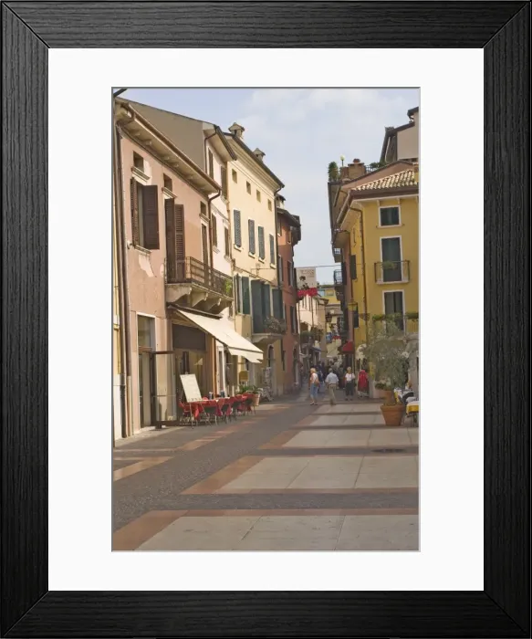 Framed Print : A street in Lazise Framed Print : A street in Lazise