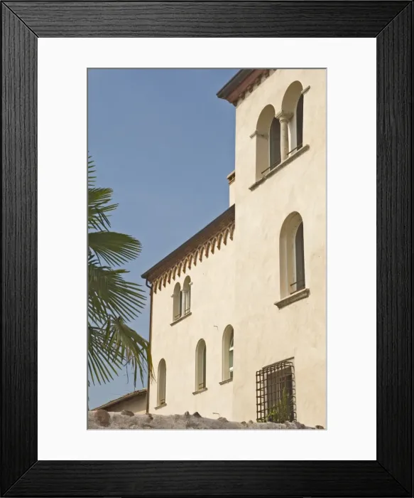 Framed Print : Villa with arched windows Framed Print : Villa with arched windows