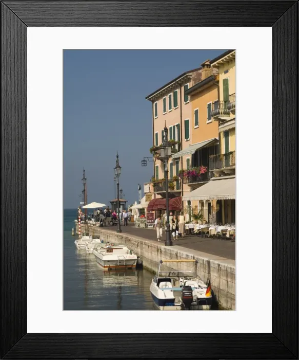 Framed Print : Harbour entrance and quayside Framed Print : Harbour entrance and quayside