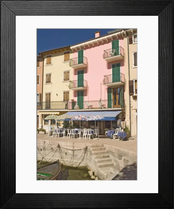 Framed Print : A harbourside cafe at Pai Framed Print : A harbourside cafe at Pai