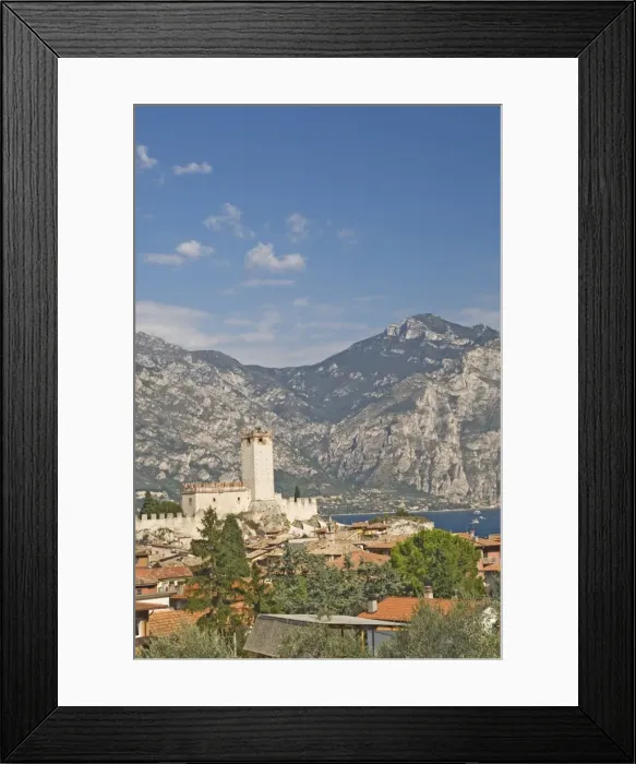 Framed Print : A view over Malcesine and the Scaligero Castle Framed Print : A view over Malcesine and the Scaligero Castle