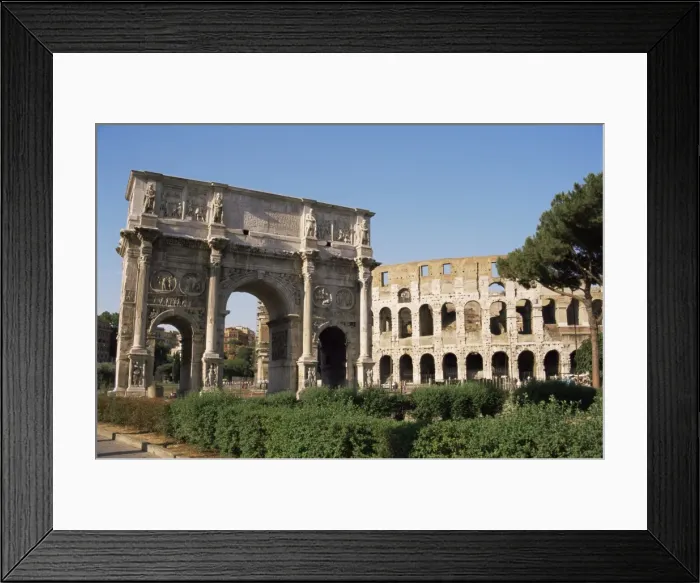 Framed Print : The Colosseum and Arch of Constantine Framed Print : The Colosseum and Arch of Constantine