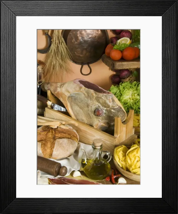 Framed Print : Prosciutto (Italian ham) Framed Print : Prosciutto (Italian ham)