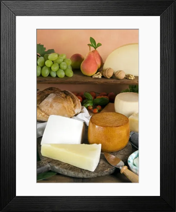 Framed Print : Italian cheeses Framed Print : Italian cheeses