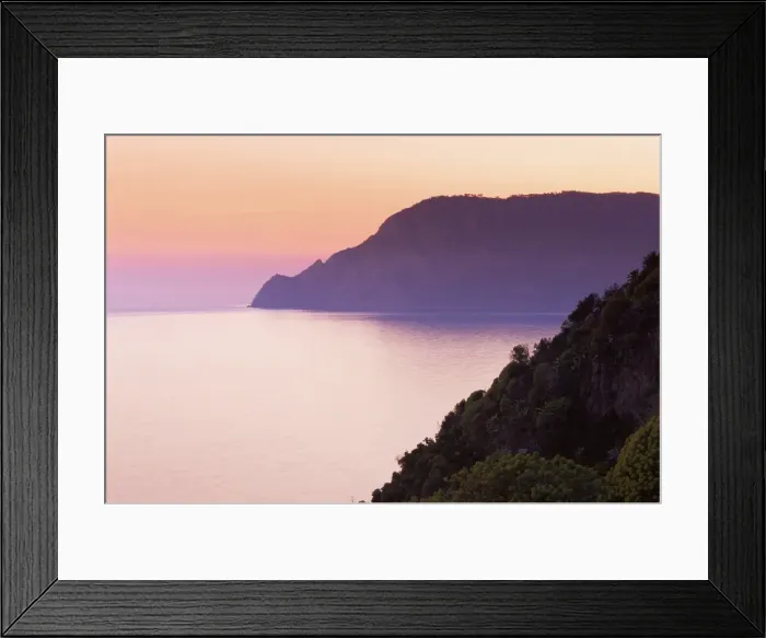 Framed Print : Punta Mesco at sunset Framed Print : Punta Mesco at sunset