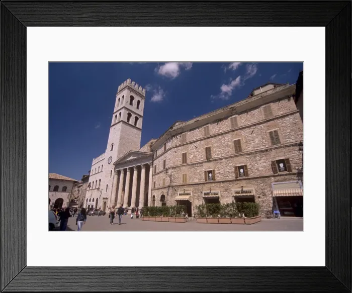 Framed Print : Piazza del Comune (Foro Romano) and Tiempo di Minerva Framed Print : Piazza del Comune (Foro Romano) and Tiempo di Minerva