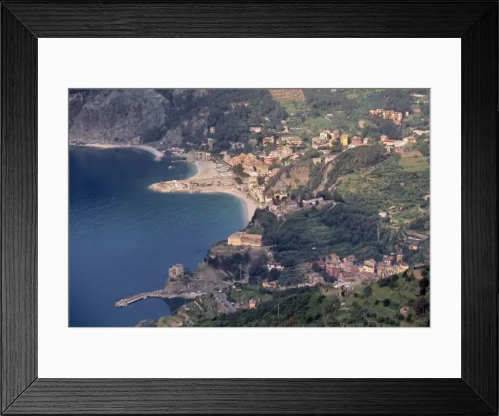 Framed Print : Monterosso al Mare and Punta Mesco Framed Print : Monterosso al Mare and Punta Mesco
