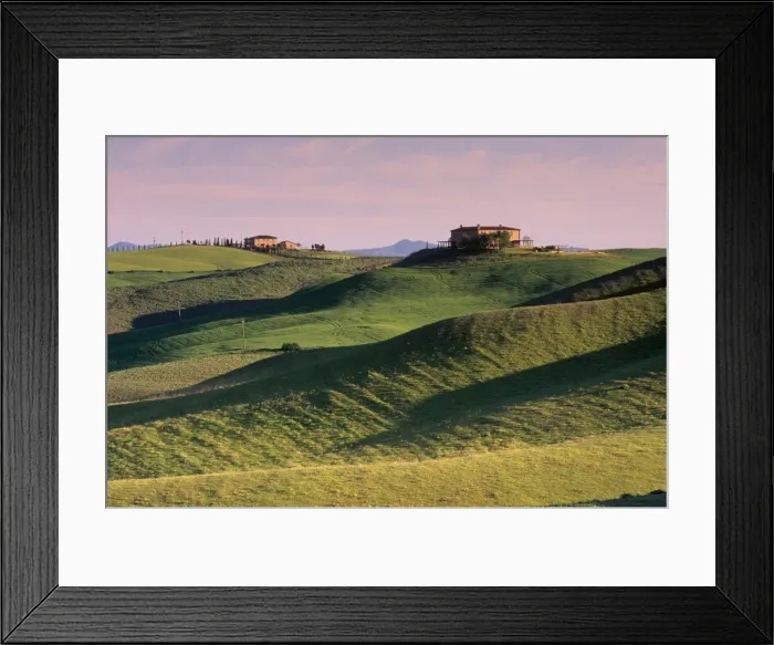Framed Print : Landscape of the Crete Senesi area