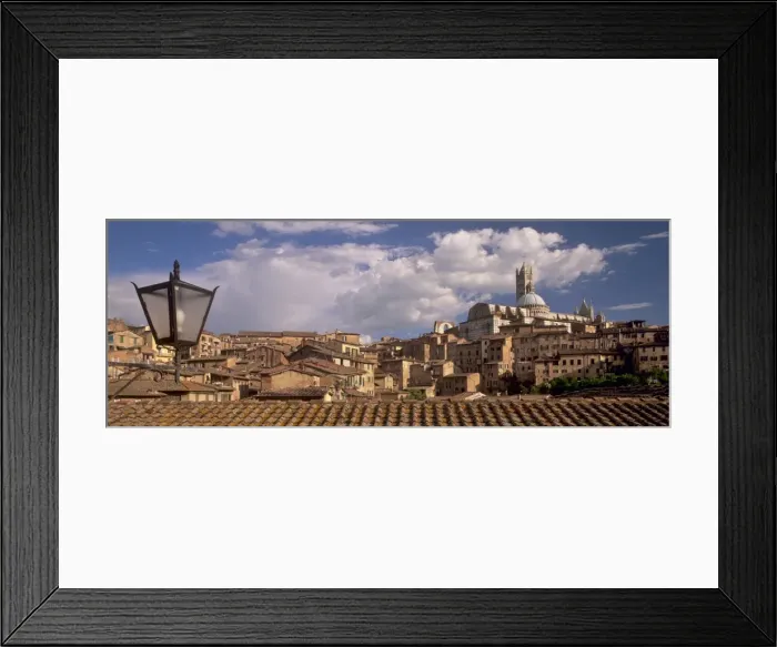 Framed Print : Panoramic view of city with Duomo at right Framed Print : Panoramic view of city with Duomo at right