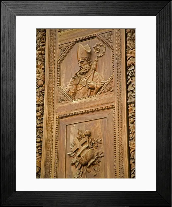 Framed Print : Door detail