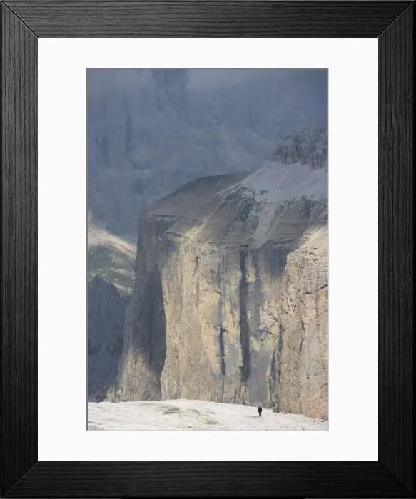 Framed Print : Walker, Gruppo del Sella Mountains Framed Print : Walker, Gruppo del Sella Mountains