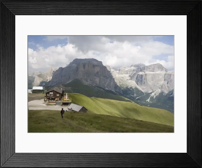 Framed Print : Walker, Gruppo del Sella Mountains Framed Print : Walker, Gruppo del Sella Mountains