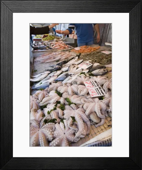 Framed Print : Fish stall in street market Framed Print : Fish stall in street market