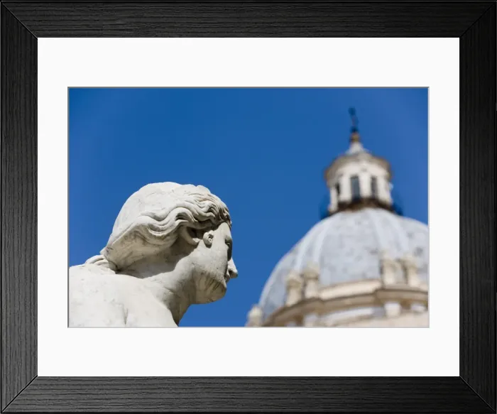 Framed Print : Statue, fountain Framed Print : Statue, fountain