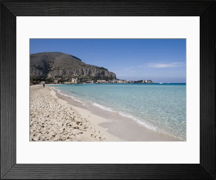 Framed Print : Beach, Mondello Framed Print : Beach, Mondello
