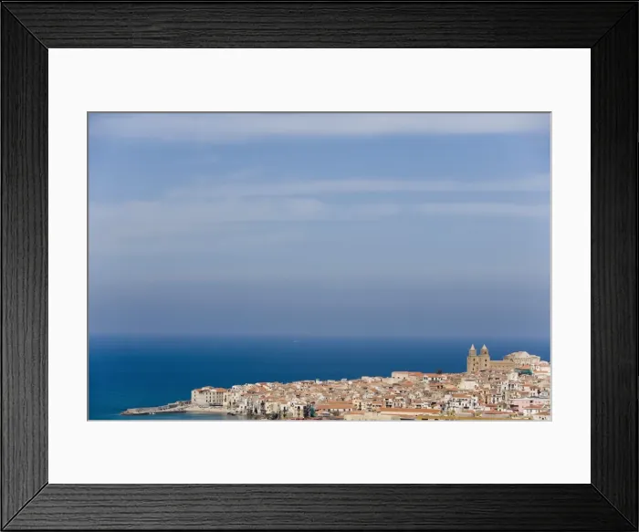 Framed Print : Cathedral on skyline Cefalu Framed Print : Cathedral on skyline Cefalu