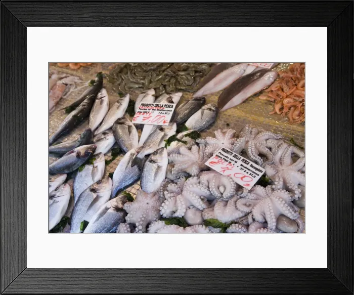 Framed Print : Fish stall in street market Framed Print : Fish stall in street market