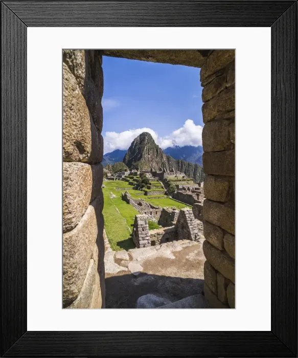 Framed Print : Machu Picchu Inca ruins and Huayna Picchu (Wayna Picchu), UNESCO World Heritage Site Framed Print : Machu Picchu Inca ruins and Huayna Picchu (Wayna Picchu), UNESCO World Heritage Site