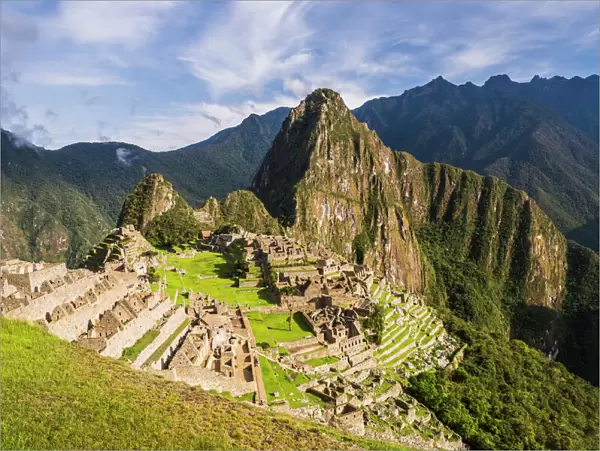 Machu Picchu Inca ruins and Huayna Picchu (Wayna Picchu), UNESCO World Heritage Site