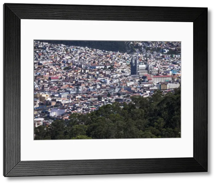 Framed Print : Old City of Quito, Historic Centre, showing La Basilica Church, Ecuador, South America Framed Print : Old City of Quito, Historic Centre, showing La Basilica Church, Ecuador, South America