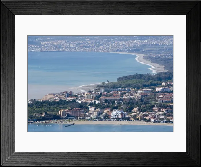 Framed Print : Coast, Giardini Naxos Framed Print : Coast, Giardini Naxos