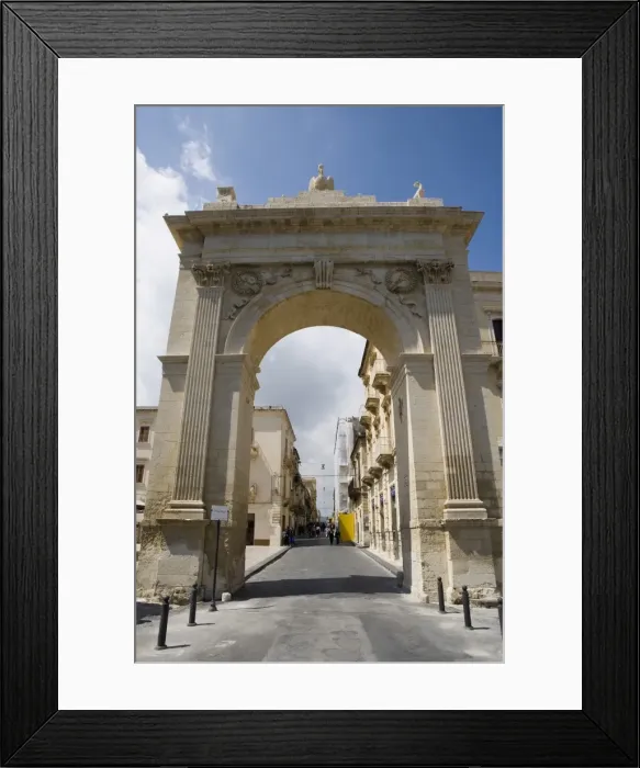 Framed Print : Arch of the Porta Reale Framed Print : Arch of the Porta Reale