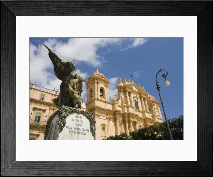 Framed Print : War memorial and Cathedral Framed Print : War memorial and Cathedral