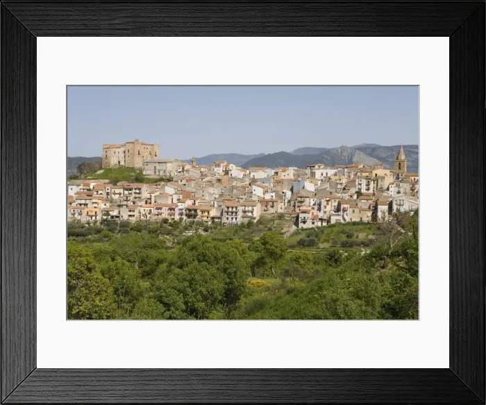 Framed Print : View of Castelbuono Framed Print : View of Castelbuono