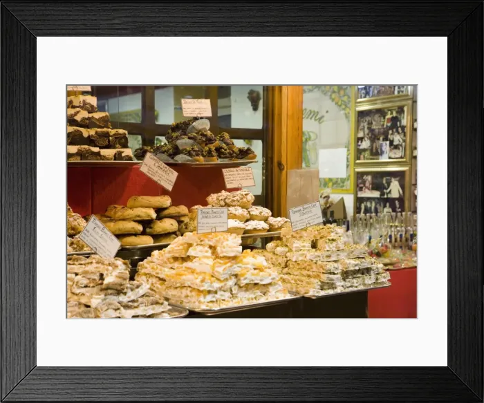 Framed Print : Window display of traditional Torrone Framed Print : Window display of traditional Torrone